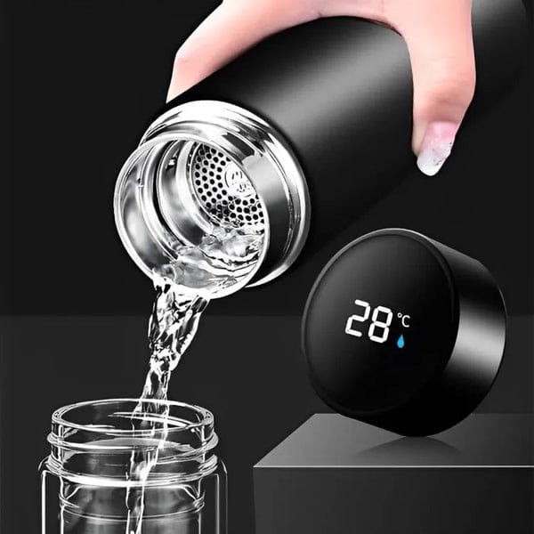 LED Touch Temperature Stainless Steel Water Bottle -500ml (Mix/Random colour)